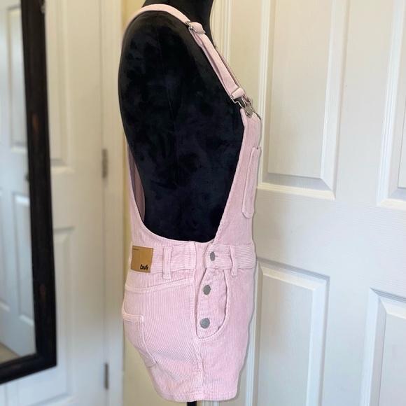 Corduroy Overall Shorts - Picture 4 of 7